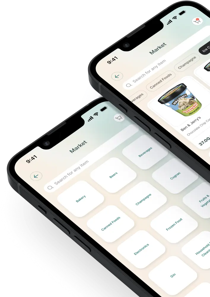 Tills shopping app on mobile